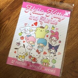 Hello Kitty and Friends 12 posters set Wall Art